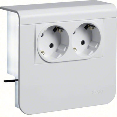 DOUBLE SOCKET SL 55mm white