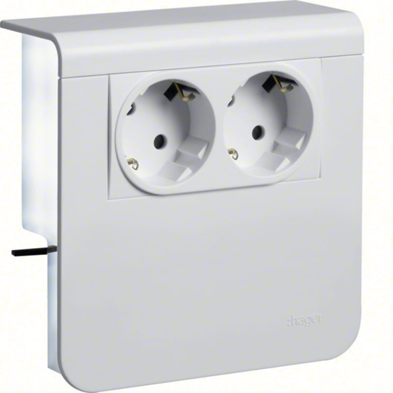 DOUBLE SOCKET SL 80mm white (SL200809009016)