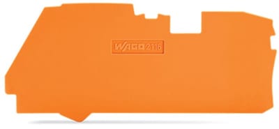 End and intermediate plate; 1 mm thick; orange (2116-1292)