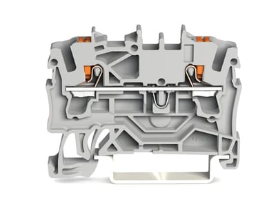 2-Conductor through terminal block, 2.5 mm², for DIN-rail 35 x 15 and 35 x 7.5 (2202-1201)