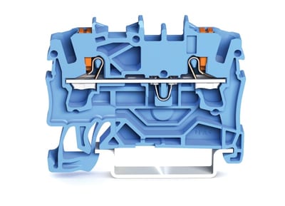 2-Conductor through terminal block, 2.5 mm², for DIN-rail 35 x 15 and 35 x 7.5 (2202-1204)