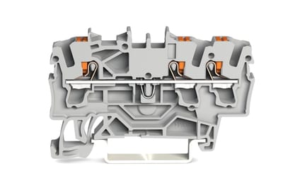 3-Conductor through terminal block, 2.5 mm², for DIN-rail 35 x 15 and 35 x 7.5 (2202-1301)