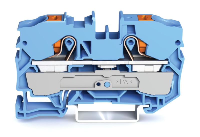 2-Conductor through terminal block, 10 mm², for DIN-rail 35 x 15 and 35 x 7.5 (2210-1204)