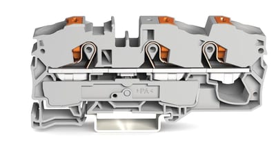 3-Conductor through terminal block, 16 mm², for DIN-rail 35 x 15 and 35 x 7.5 (2216-1301)