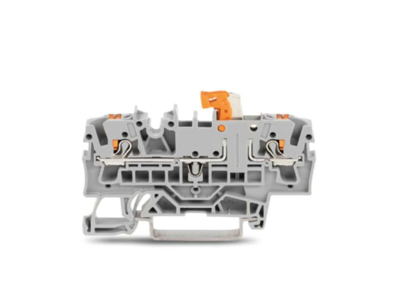2-Conductor disconnect/test terminal block, for DIN-rail 35 x 15 and 35 x 7.5, 2.5 mm² (2202-1671)