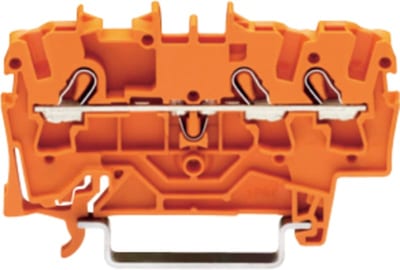 3-Conductor through terminal block, 2.5 mm², for DIN-rail 35 x 15 and 35 x 7.5 (2002-1302)
