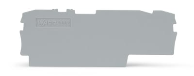 End and intermediate plate; 1 mm thick; gray (2002-1791)