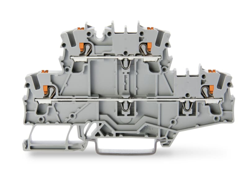Double-deck terminal block, for DIN-rail 35 x 15 and 35 x 7.5, 2.5 mm² (2202-2701)