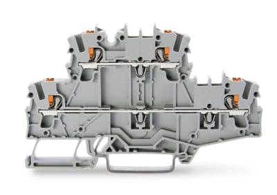 Double-deck terminal block, for DIN-rail 35 x 15 and 35 x 7.5, 2.5 mm² (2202-2701)