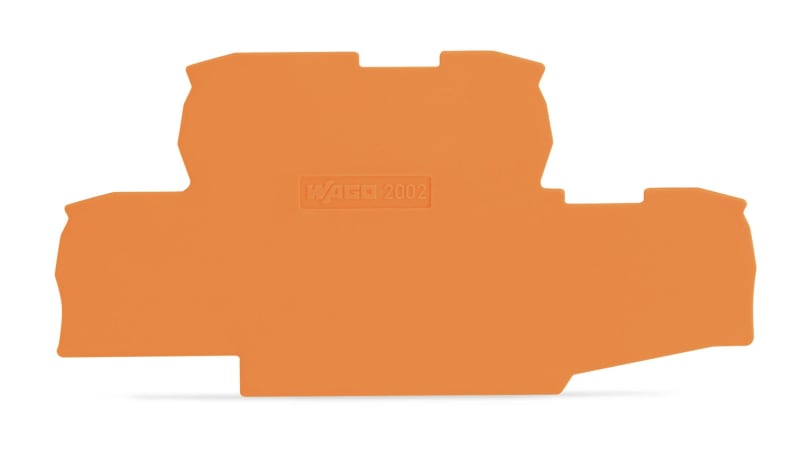 End plate; 0.8 mm thick; orange (2002-2792)