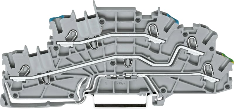 WAGO 2003-6646 TOPJOB S Multi-Level Installation Terminal Block 2.5 mm-squared N/L/PE Grey