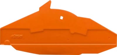 End and separator plate, for 2-Conductor longitudinal switching disconnect terminal block