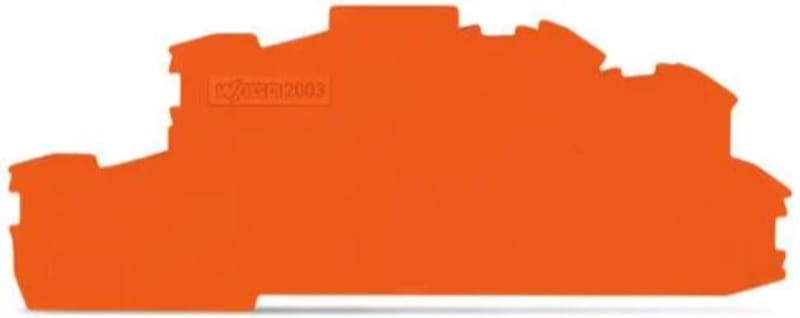 End and intermediate plate; 0.8 mm thick; orange (2003-6692)