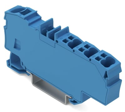 Distribution terminal block, 1 x 6 mm² / 6 x 1.5 mm², for DIN-rail 35 x 15 and 35 x 7.5 (2006-8034)