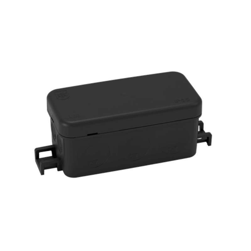 Junction BOX AP45 Black IP65 (AP45M)