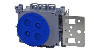 Powerline wall box single short bracket