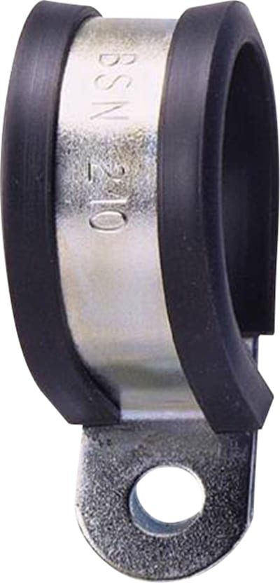 Hellermann 166-50605 AFCS32 P-Clip Ø32 mm, Galvanised Steel/PVC