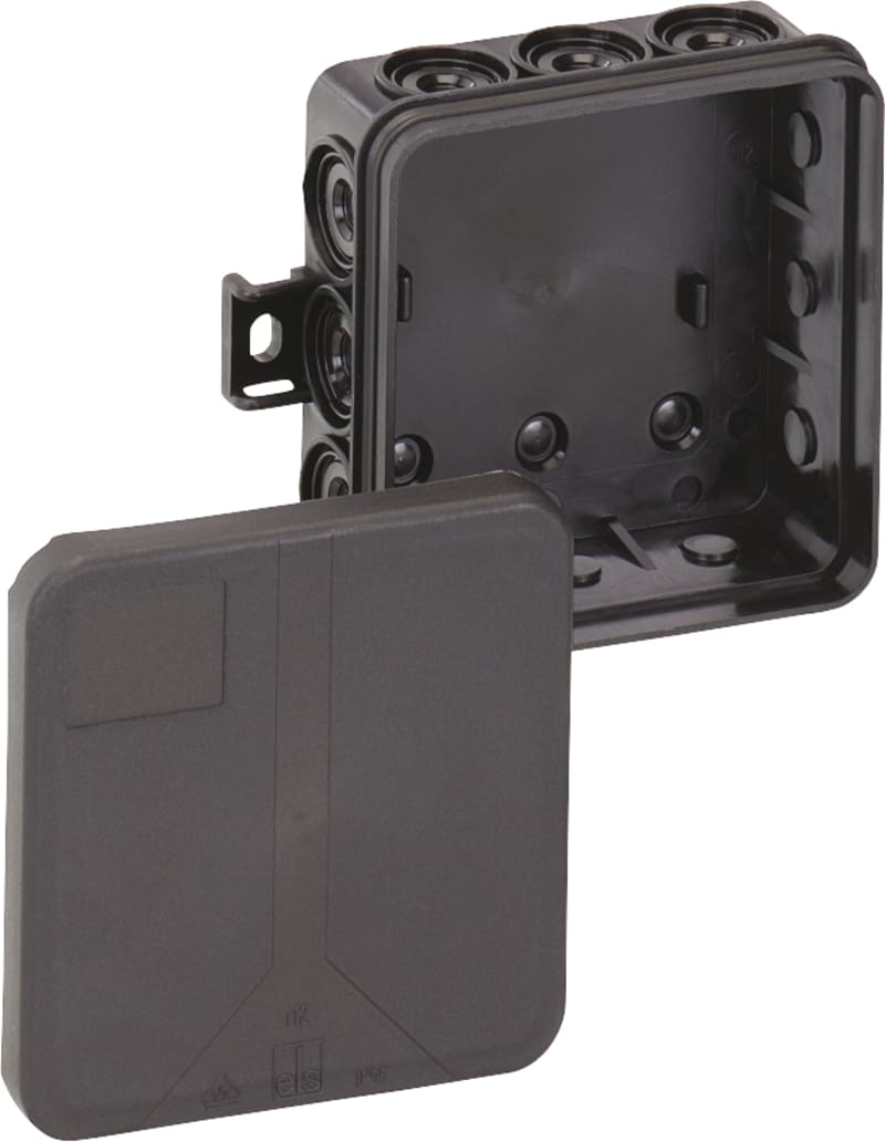 In 12 Black EMPTY 85X85X37 (I 12 -L/Sw)