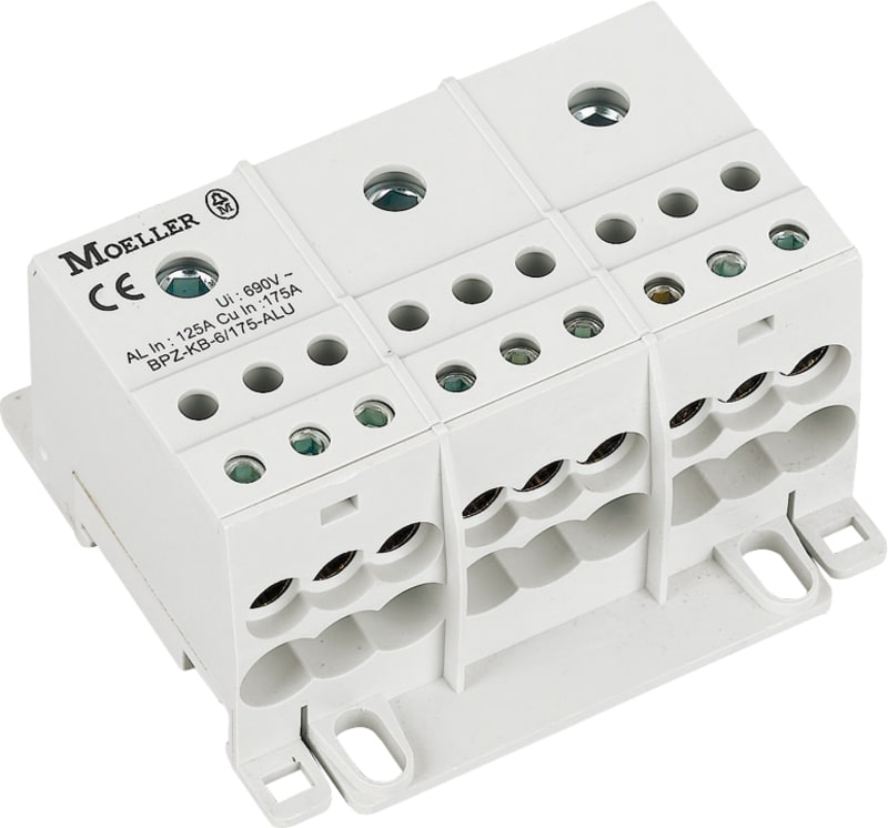 Terminal Block 175 A - 6 Outgoing Feeders (BPZ-KB-6/175-ALU KO)