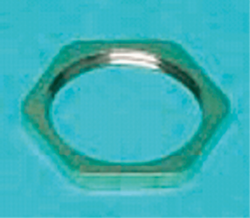 Locknut M20, Nickel-plated Brass (CAP 222 094)