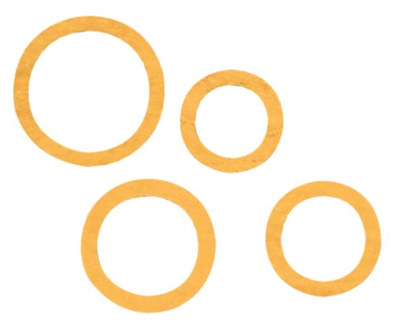 Gasket M25X1,5, Neoprene (cap 222 549)