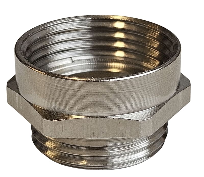 Enlarging Adapter PG11 to PG13.5, Brass, Hexagonal (1250168)