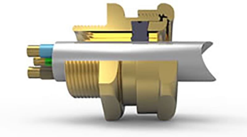 Hawke 501/421 Ex d / Ex e cable gland, size C2, M40, brass, cable Ø22–28 mm (501/421/C2/S M40)
