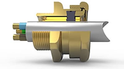 Hawke 501/421 Ex d / Ex e cable gland, size C, M32, 316 stainless steel, cable Ø19–26.5 mm
