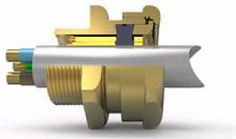 Hawke 501/421 Ex d / Ex e cable gland, size D, M50, nickel-plated brass (501/421-DM50NP)