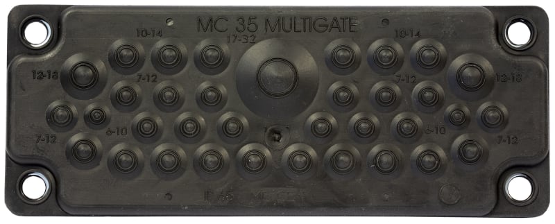 Flange MC 35 hull 6-32mm black (1253919)
