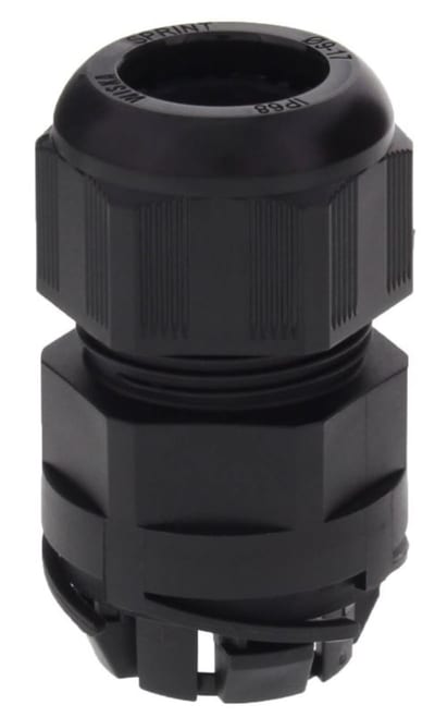 Nipple quick lock ESKV-P 12 BK 3-7mm