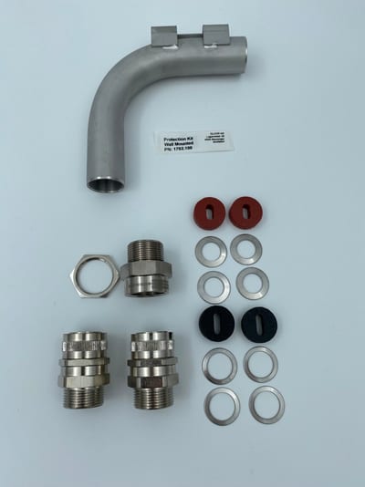 Protection kit wall-mounted. w/transition unit