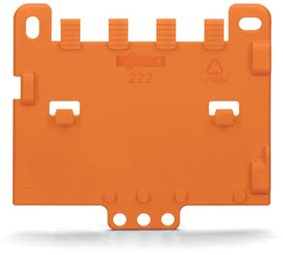 Strain relief plate; for mounting carrier; 221 or 222 Series, can be snapped