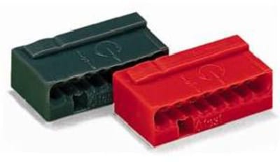 MICRO PUSH WIRE® connector for junction boxes, for solid conductors, max. 0.8 mm Ø, 8-Conductor