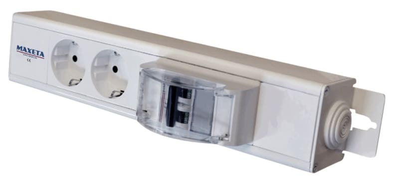 Double stekeovnplug m/16A sikr (KOMF16A-2)