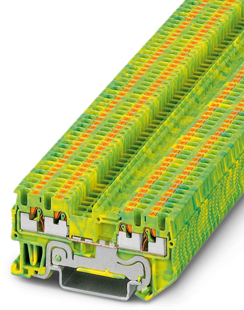 Ground Modular Terminal Block (PT 1,5/S-QUATTRO-PE)