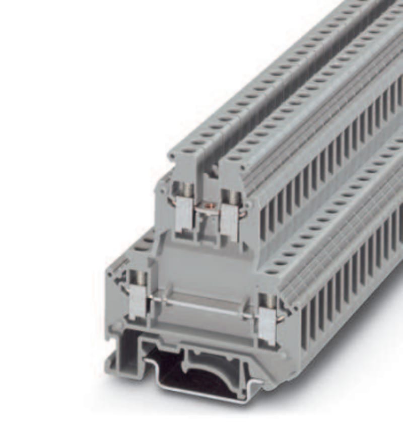 Phoenix Contact UKK 5 Screw Terminal Block, 2-Level, 0.2–4 mm², Grey