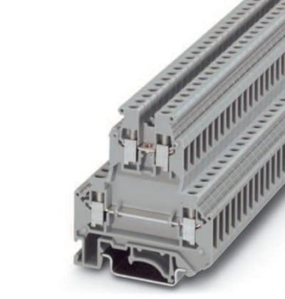Phoenix Contact UKK 5 Screw Terminal Block, 2-Level, 0.2–4 mm², Grey
