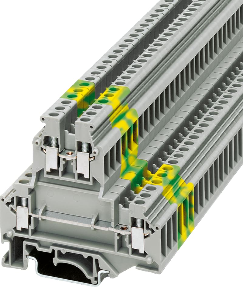 Phoenix Contact UKKB 3 Screw Terminal Block, 2-Level, 0.2–2.5 mm², Grey (UKKB 3)