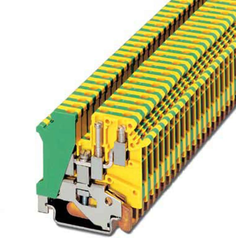 Ground Modular Terminal Block (UK 5-TWIN-PE)