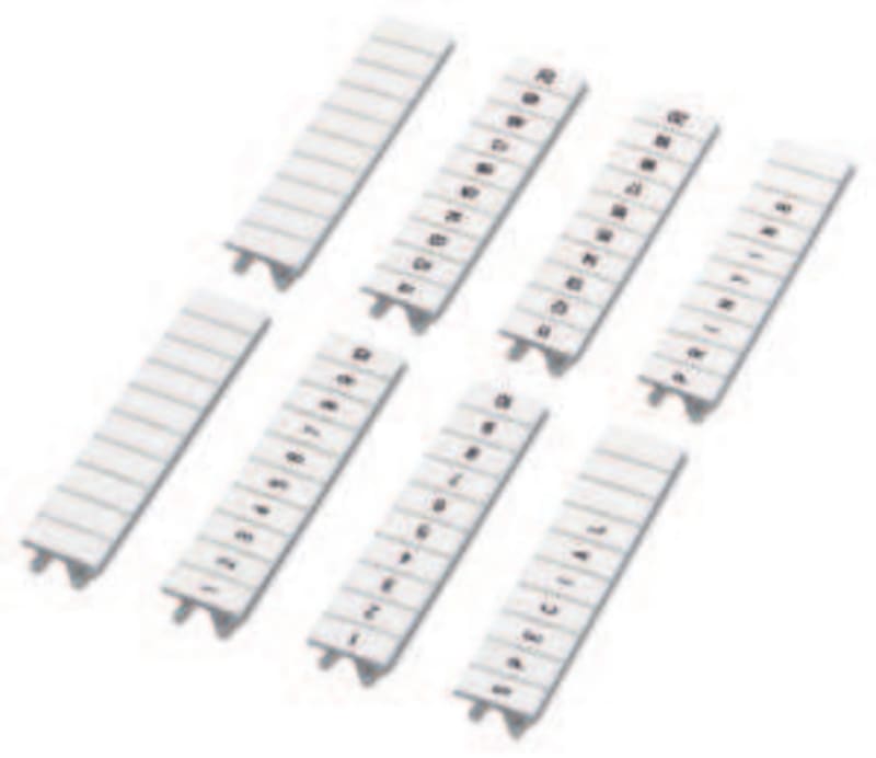 Marking Strip FOR 2,5 mm² Terminal (zb 5/WH-100:UNBEDRUCKT)