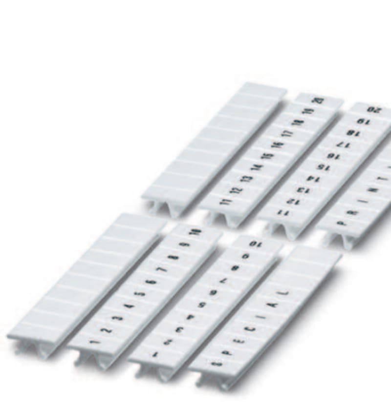 Marking Strip FOR 4,0 mm² Terminal (zb 6/WH-100:UNBEDRUCKT)