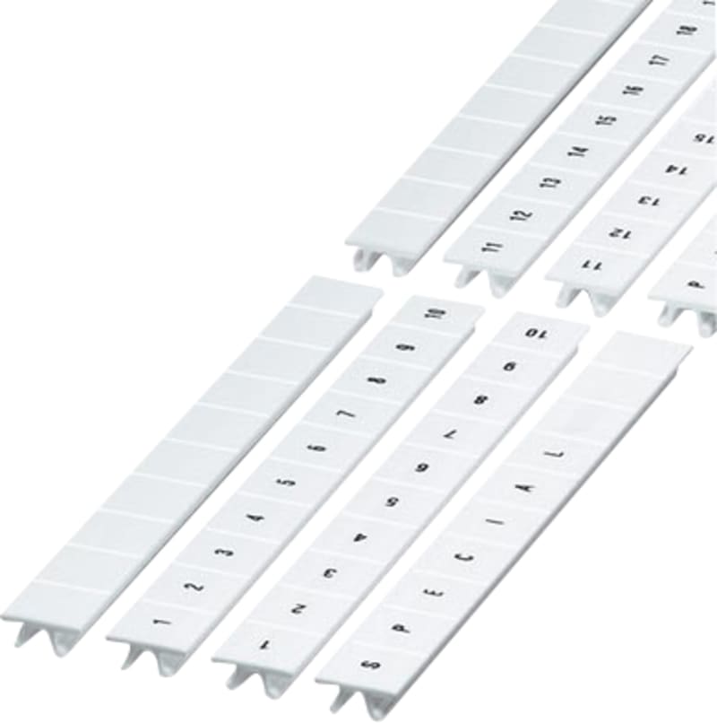 Marking Strip FOR 10 mm² Terminal (ZB10/WH-100:UNBEDRUCKT)