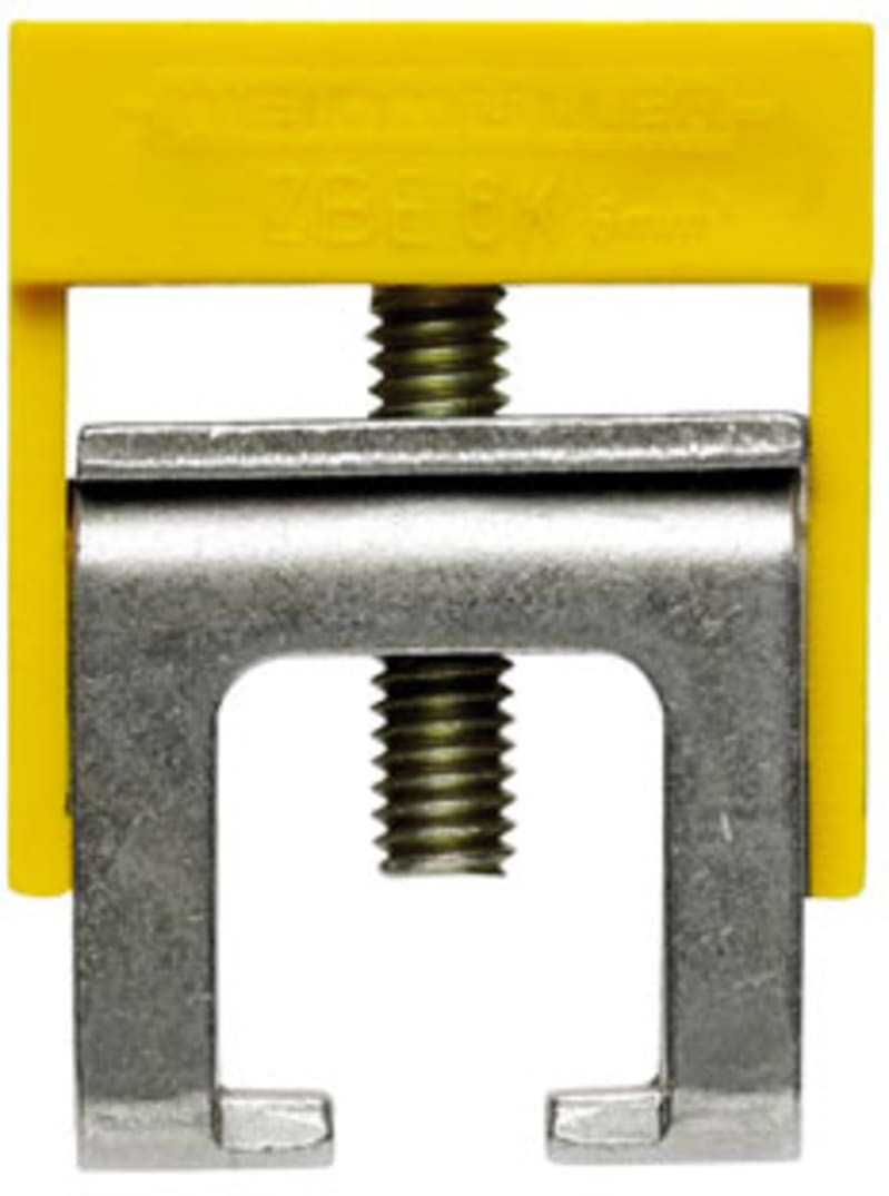 Weidmüller ZBE 6K GE/GN Yellow/Green Clamping Yoke Accessory