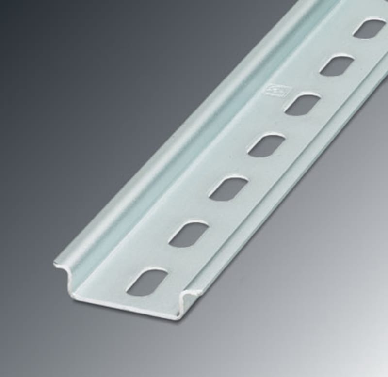DIN Rail, Perforated (NS 35/ 7,5 BLK PERF 2000mm)