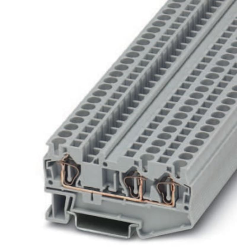 Phoenix Contact ST 4-TWIN Spring-Clamp Terminal Block, 3-Connection, 0.08–4 mm²