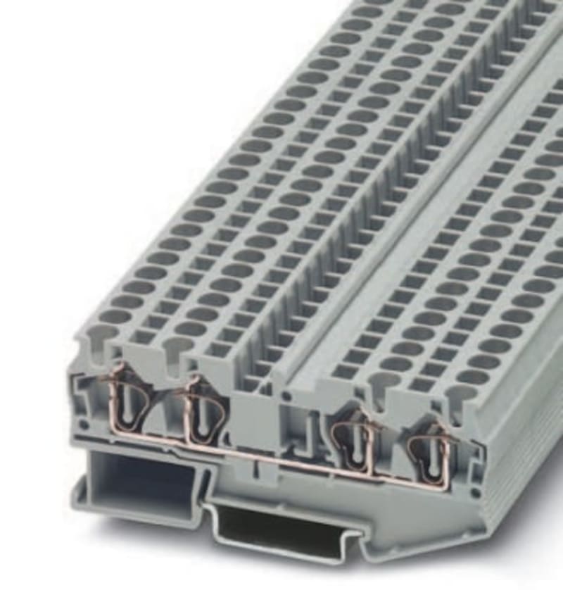 Phoenix Contact ST 4-QUATTRO Spring-Clamp Terminal Block, 4-Connection, 0.08–4 mm²
