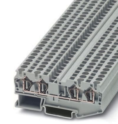 Phoenix Contact ST 4-QUATTRO Spring-Clamp Terminal Block, 4-Connection, 0.08–4 mm²