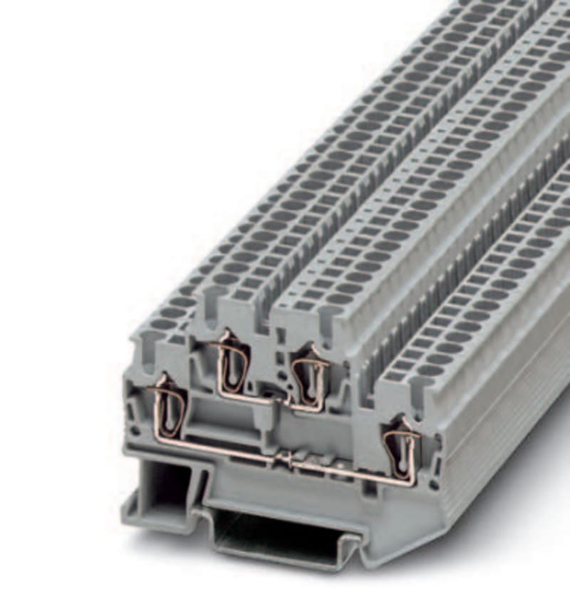 Phoenix Contact STTB 2,5 Double-Level Spring Terminal Block 0.08–2.5 mm² Grey
