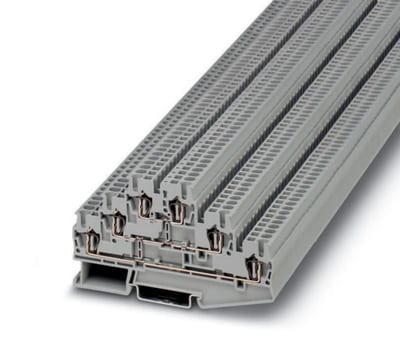 Phoenix Contact ST 2,5-3L Spring-Clamp 3-Level Terminal Block, 0.08-2.5 mm²